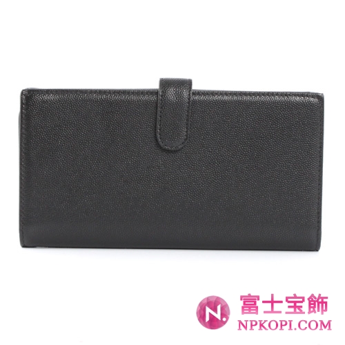 シャネル クルーズライン ココマーク キャビアスキン 長財布 ブラック A46423 【2011年秋冬新作】